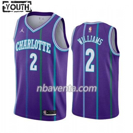 Camiseta Niños Charlotte Hornets Marvin Williams 2 2019-20 Jordan Brand Hardwood Classics Swingman